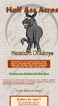Mobile Screenshot of miniaturedonkeys.net