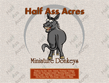 Tablet Screenshot of miniaturedonkeys.net